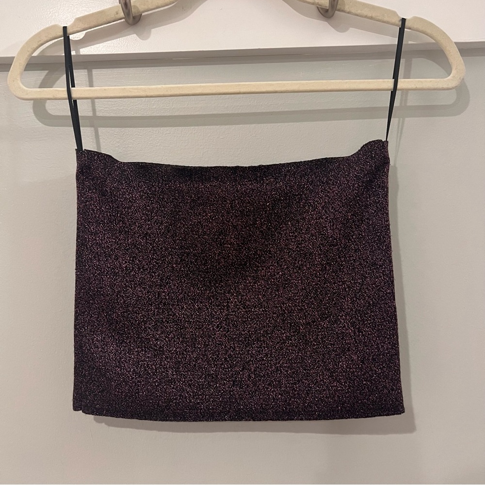 Zara Sparkly Tube Top